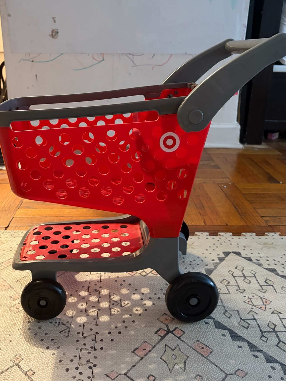 Target Red and Gray Kids Play Shopping Cart